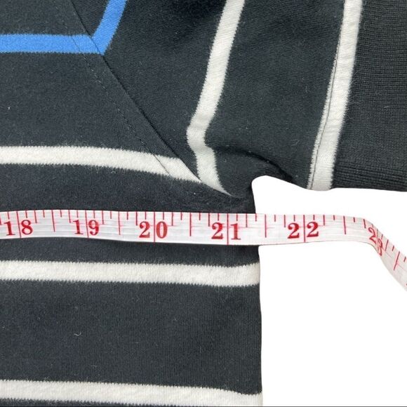 Tommy Hilfiger Polo‎ Shirt Mens Large L Black Striped Custom Fit Short Sleeve - Picture 7 of 8